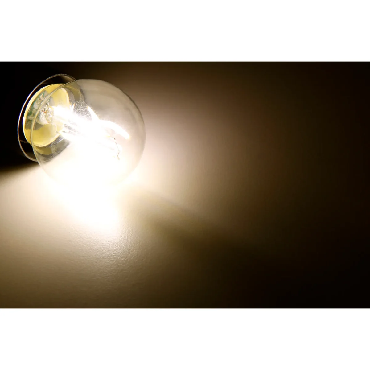 LED Filament Tropfenlampe McShine "Filed", E27, 2W, 260Lm, warmweiß, klar – Bild 2