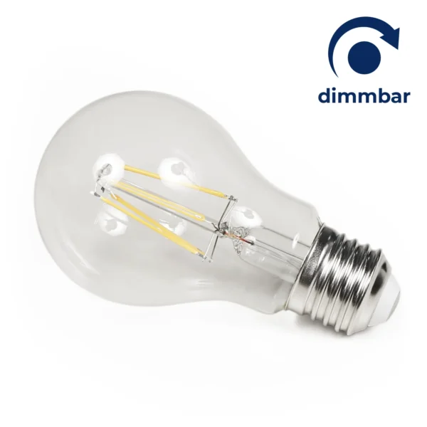 LED Filament Glühlampe McShine "Filed", E27, 6W, 620 lm, warmweiß, dimmbar, klar