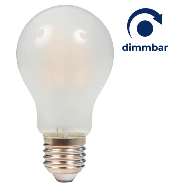 LED Filament Glühlampe McShine "Filed", E27, 7W, 820 lm, warmweiß, dimmbar, matt