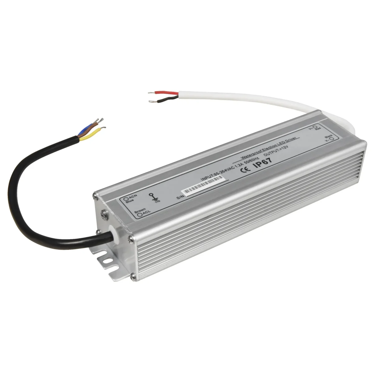LED-Trafo McShine, elektronisch, IP67, 1-50W, Ein 85~264V, Aus 12V, wasserfest – Bild 1