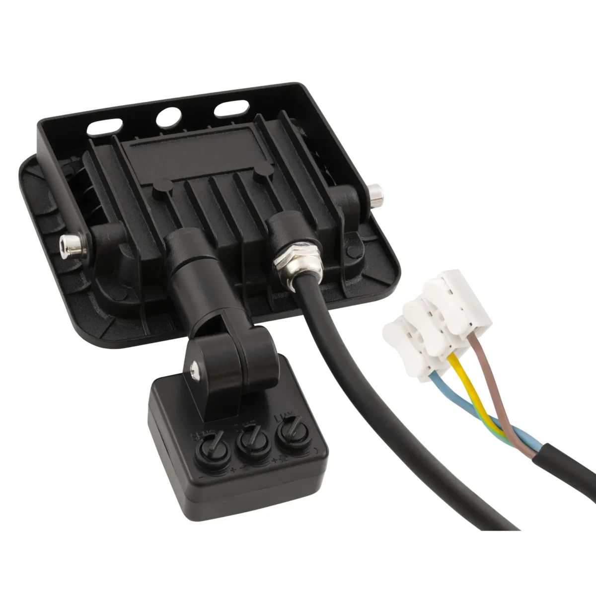 LED-Außenstrahler McShine "Slim" 10W, 850lm, IP66, 4000K, Bewegungsmelder, Aluminium – Bild 3