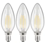 LED Filament Set McShine, 3x Kerzenlampe, E14, 3.6W, 360lm, warmweiß, klar