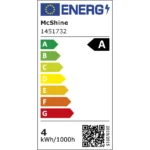 LED Filament Glühlampe McShine "Filed", 3000K, E27, 4W, 840lm, 230V, warmweiß – Bild 4