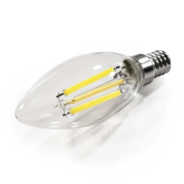 LED Filament Kerzenlampe McShine "Filed", 3000K, E14, 6W, 1055lm, 230V, warmweiß