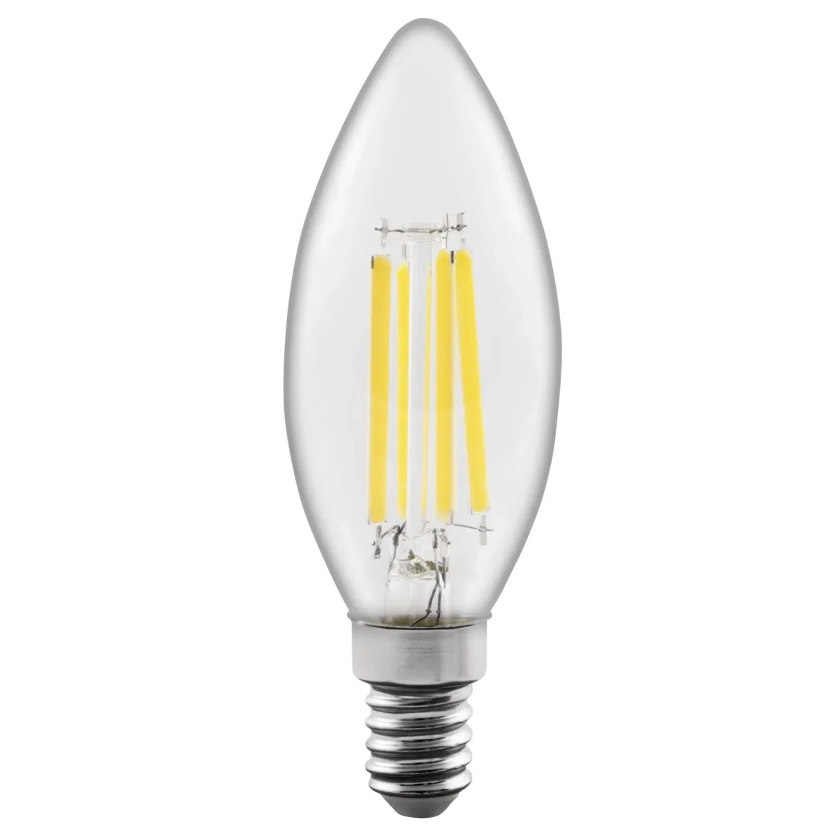 LED Filament Kerzenlampe McShine "Filed", 3000K, E14, 6W, 1055lm, 230V, warmweiß – Bild 2