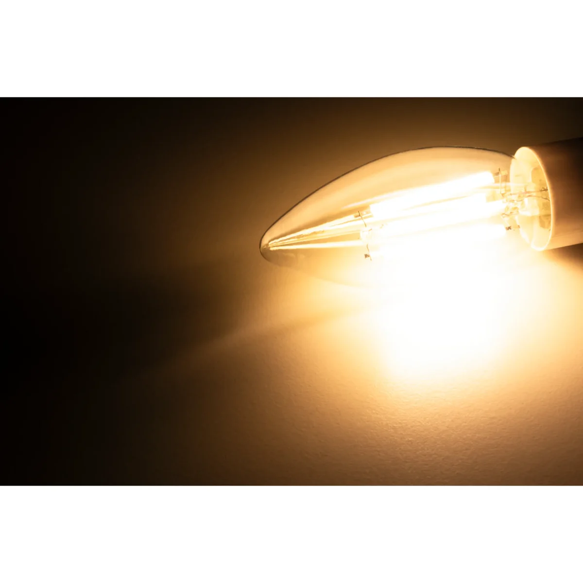 LED Filament Kerzenlampe McShine "Filed", 3000K, E14, 6W, 1055lm, 230V, warmweiß – Bild 3