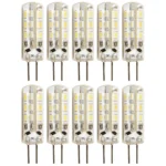 LED-Stiftsockellampe McShine "Silicia", G4, 1,5W, 120lm, warmweiß, 10er-Pack