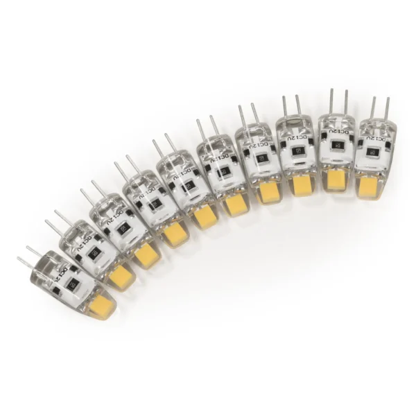 LED-Stiftsockellampe McShine "Silicia COB", G4, 1W, 110lm, warmweiß, 10er-Pack