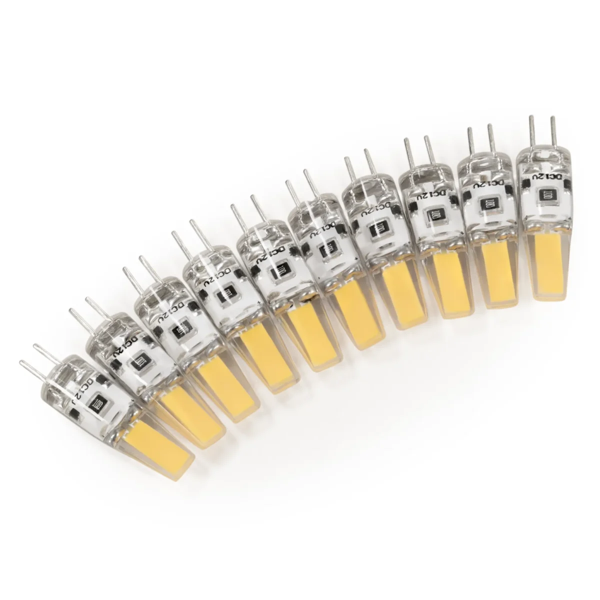 LED-Stiftsockellampe McShine "Silicia COB", G4, 1,5W, 200lm, warmweiß, 10er-Pack – Bild 1