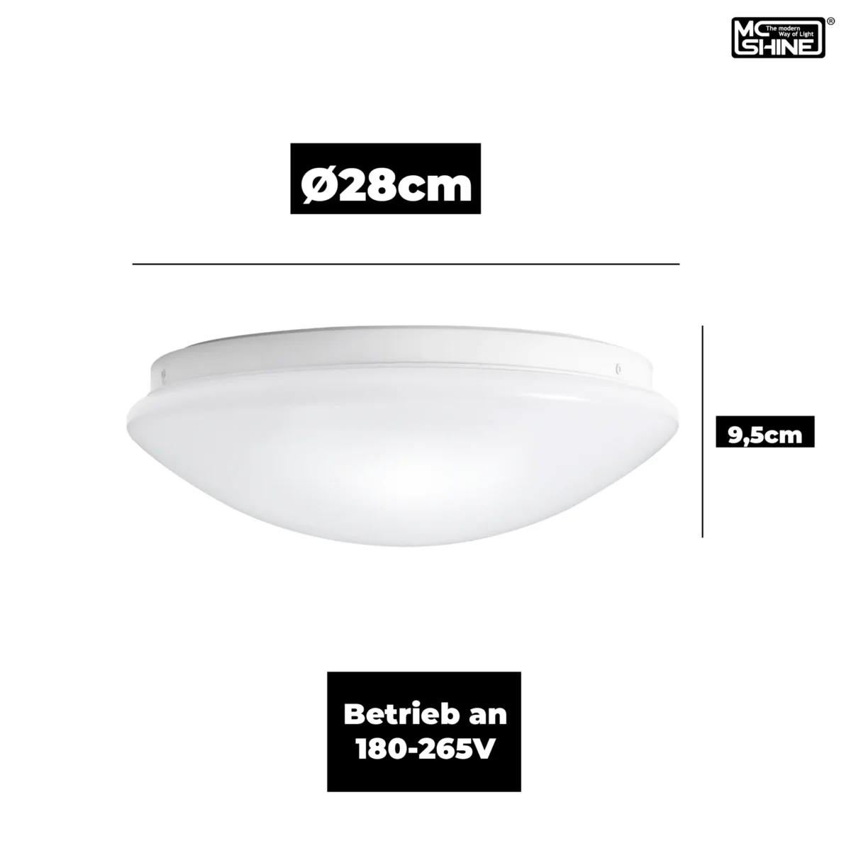 Deckenleuchte McShine "Star" für 1x E27, Ø28cm – Bild 5