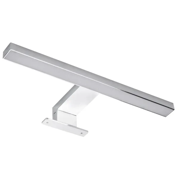 LED Spiegelleuchte, 4,4W, 250lm, warmweiß, 30cm, 3 Montagemöglichkeiten, chrome