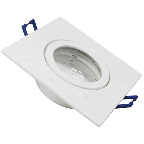 Einbaurahmen McShine "DL-54" eckig, Clip-Verschluss, IP44, weiß