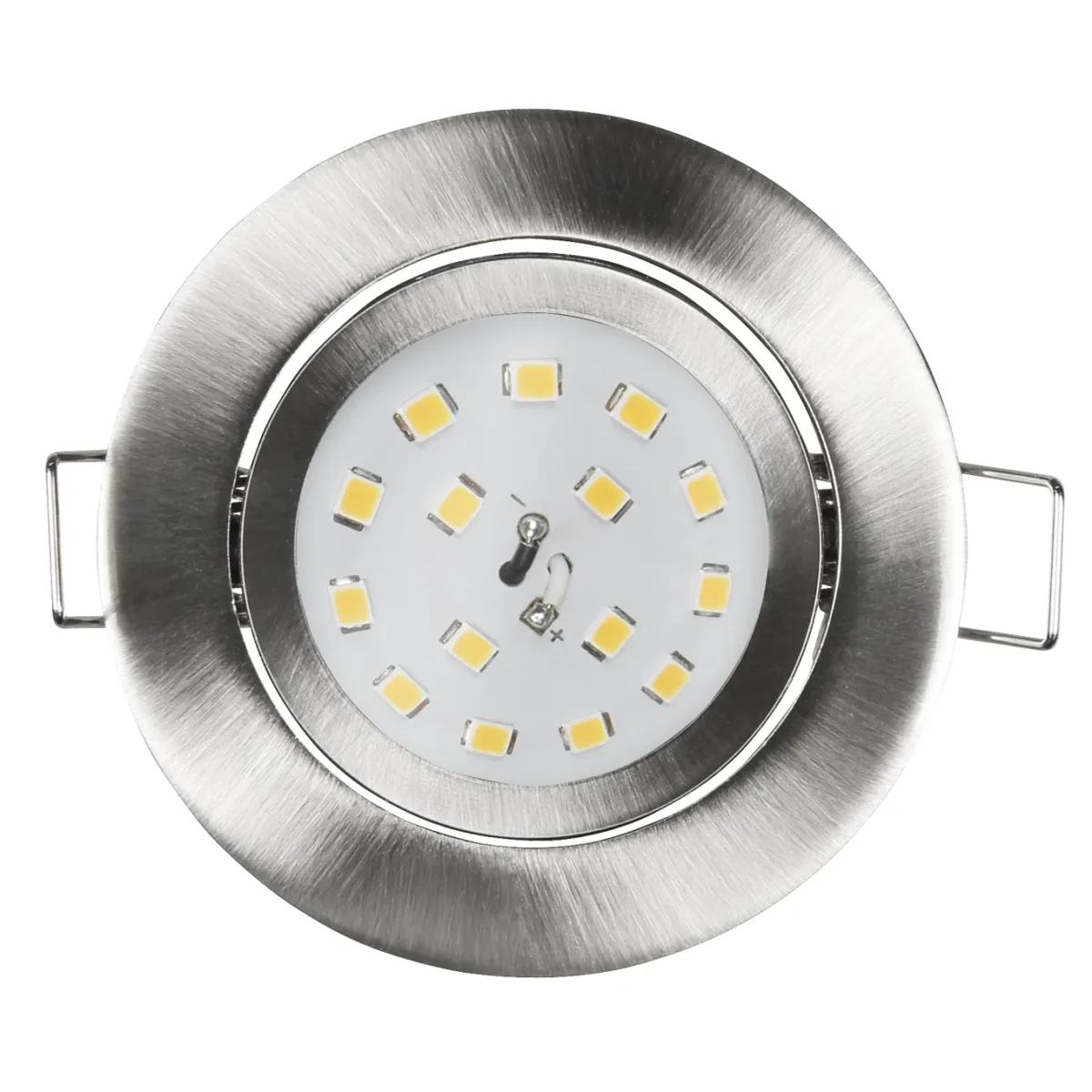LED Einbauleuchte McShine "Slim" 82x27mm, 5W, 400lm, 3000K, Edelstahl gebürstet – Bild 1