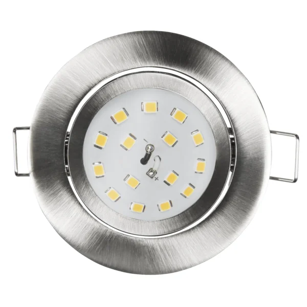 LED Einbauleuchte McShine "Slim" 82x27mm, 5W, 400lm, 3000K, Edelstahl gebürstet