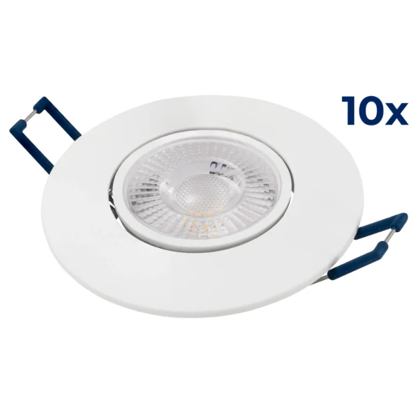 LED-Einbauleuchte McShine "EL-313" 4,5W, 450Lumen, 3000K, warmweiß, 10er-Pack