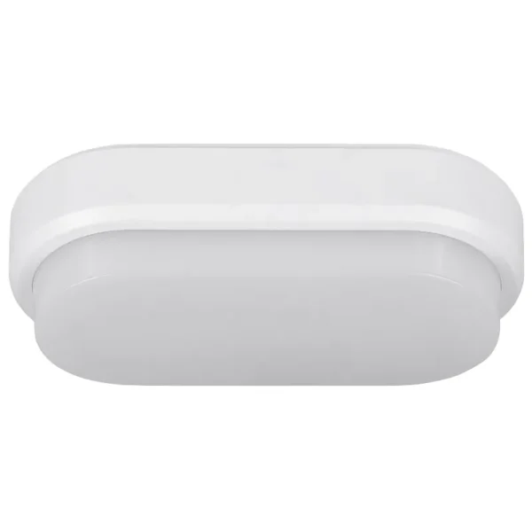 LED-Feuchtraumleuchte Oval IP54, 550lm, 4000K, 8W, neutralweiß, Bewegungsmelder