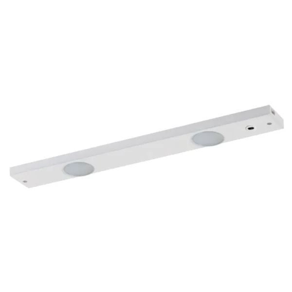LED Unterbauleuchte, 450lm, 3000K, 6W, 550x70x25mm, IR-Sensor, weiß