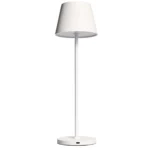 LED-Tischleuchte ROLF KERN „Club“ 38cm, weiß, Akku, dimmbar