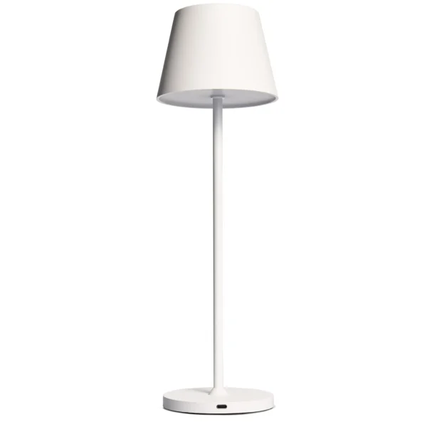 LED-Tischleuchte ROLF KERN „Club“ 38cm, weiß, Akku, dimmbar