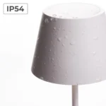 LED-Tischleuchte ROLF KERN „Club“ 38cm, weiß, Akku, dimmbar – Bild 4