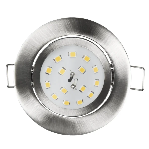 LED Einbauleuchte McShine "Slim" 82x28mm, 5W, 400lm, 4000K, Edelstahl gebürstet