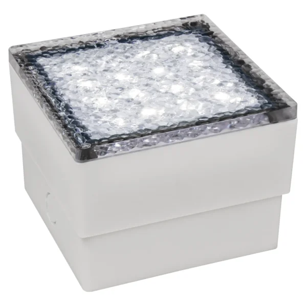 LED-Bodenleuchte McShine "Pflasterstein" 10x10x7cm, 80lm, IP65, neutralweiß,230V, 1.5W