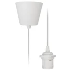 Lampenaufhängung McShine, E27 Fassung, weiß, 230V, 1,2m Kabel, Textilkabel