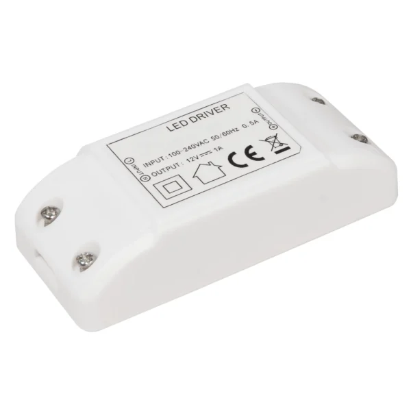 LED-Trafo McShine, elektronisch, 0,5-12W, 230V auf 12V, 88x40x23mm, Kunststoff