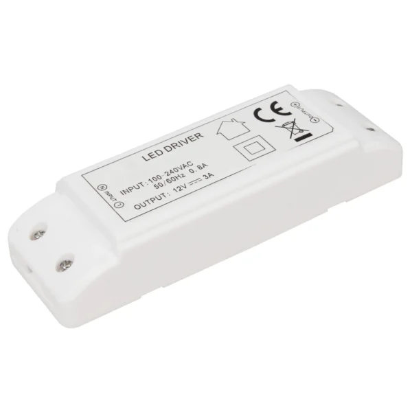 LED-Trafo McShine, elektronisch, 1-36W, 230V auf 12V, 140x45x27mm