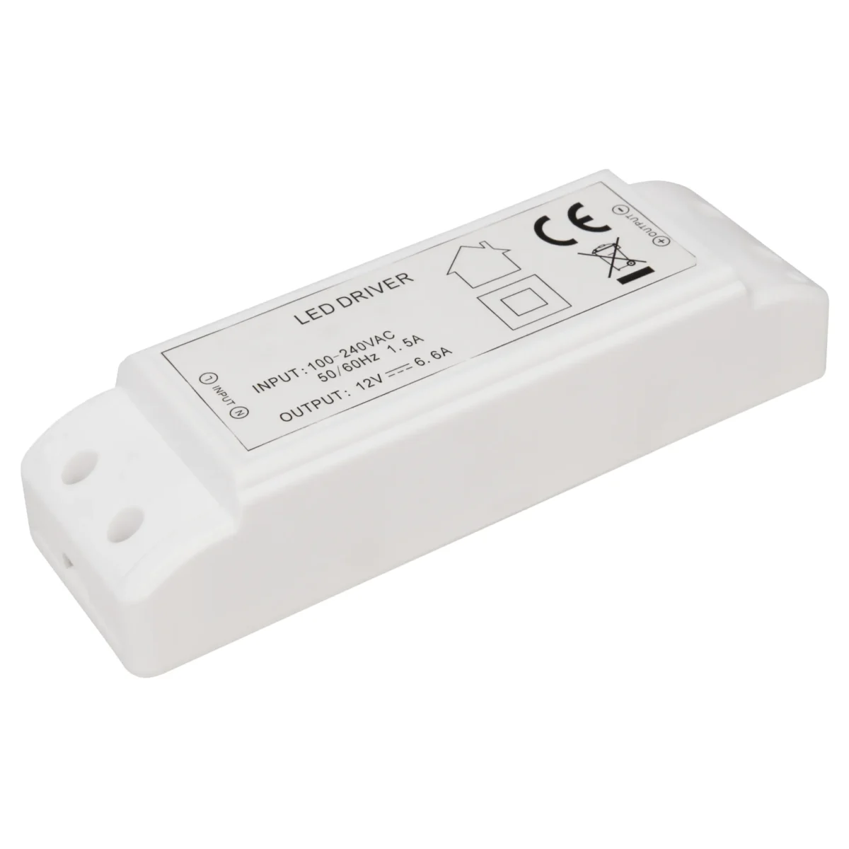 LED-Trafo McShine, elektronisch, 1-80W, 230V auf 12V, 160x50x36mm – Bild 1