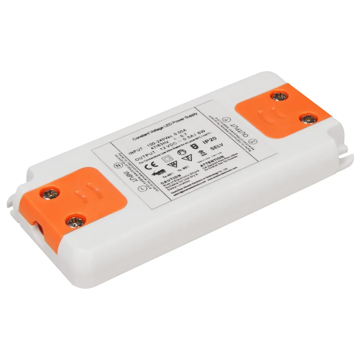 LED-Trafo McShine "Slim" elektronisch, 1-6W, 230V auf 12V, 99x46x12mm – Bild 1