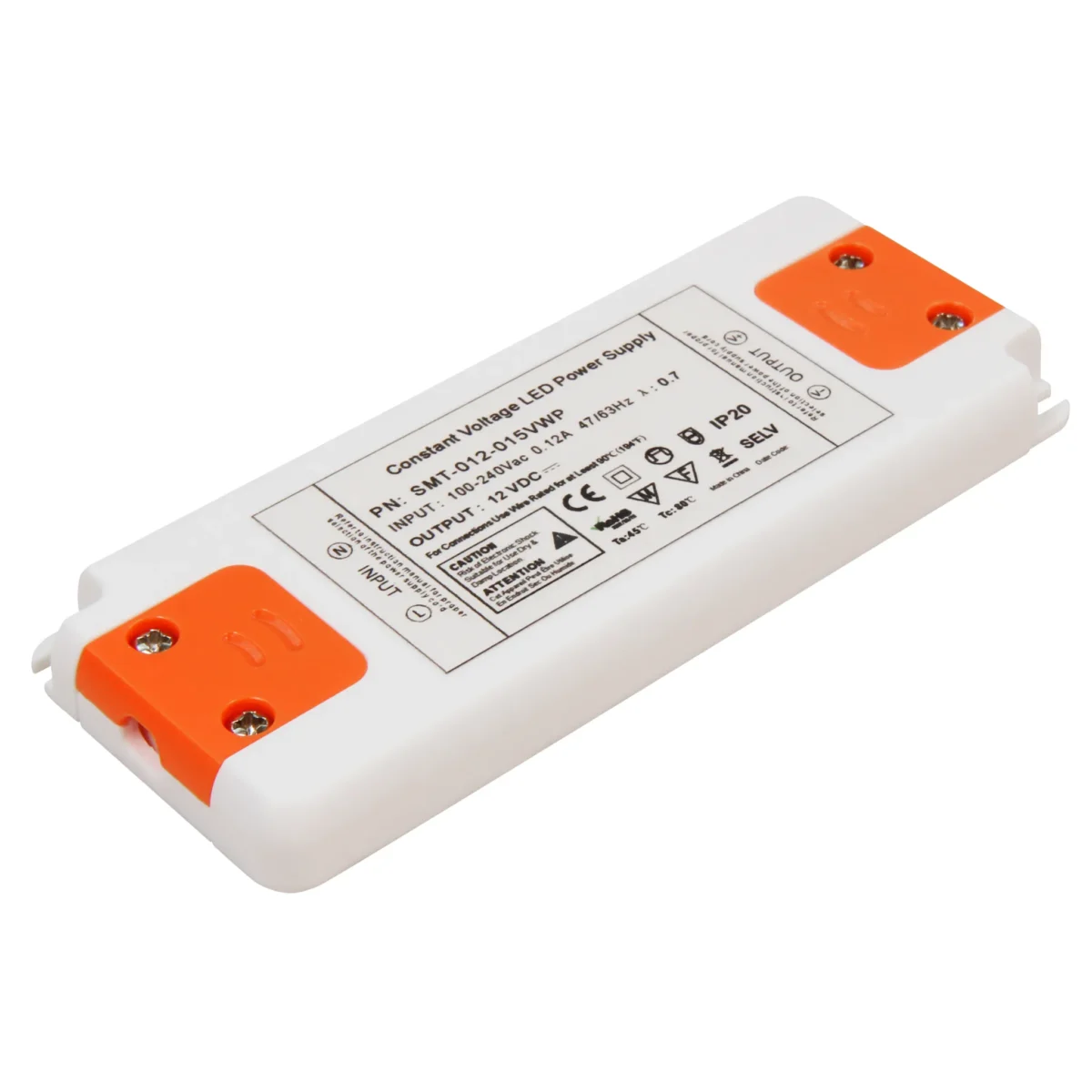 LED-Trafo McShine "Slim" elektronisch, 1-15W, 230V auf 12V, 128x50x12mm – Bild 1
