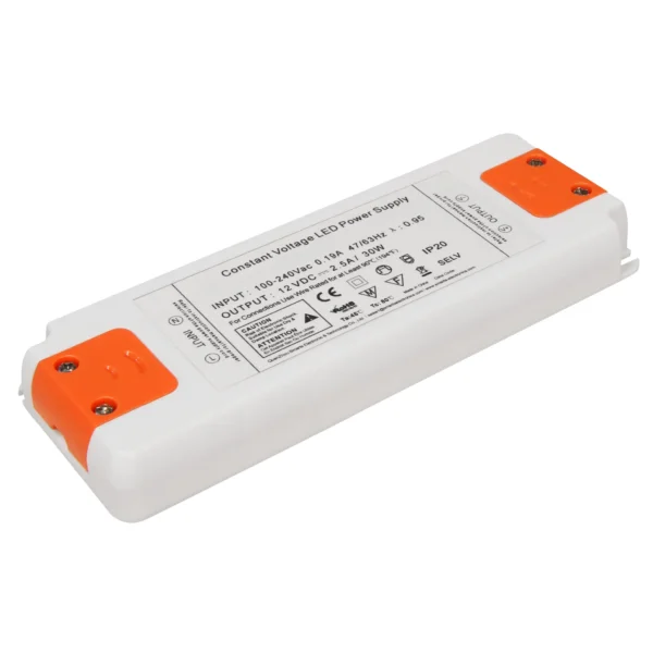 LED-Trafo McShine "Slim" elektronisch, 1-30W, 230V auf 12V, 160x58x18mm