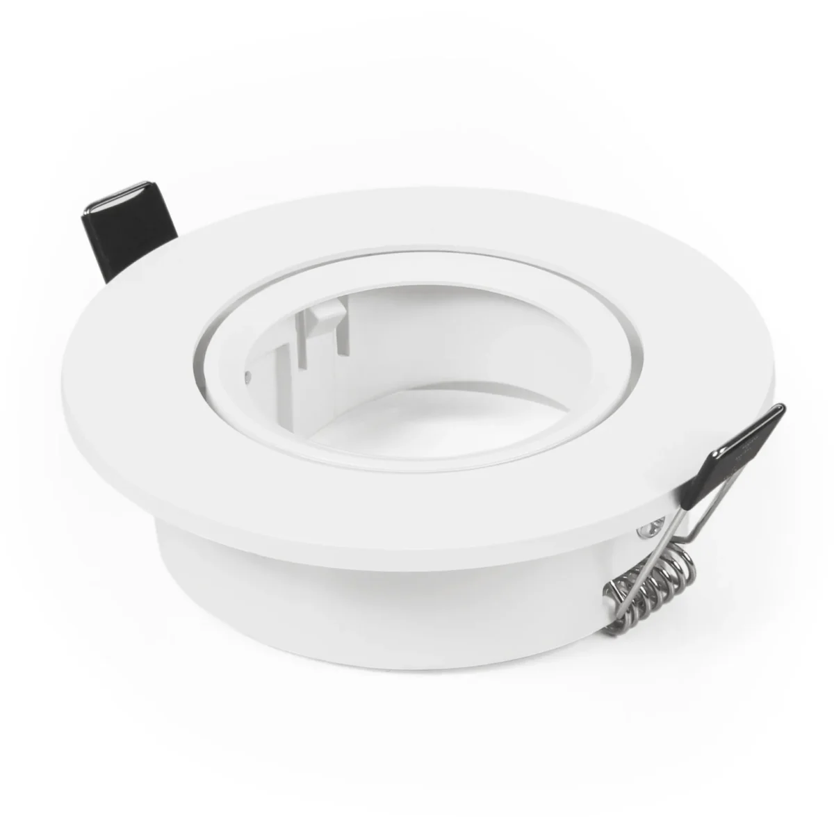 Einbaurahmen McShine "DL-475" rund, Ø90mm, schwenkbar, weiß – Bild 1