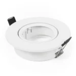 Einbaurahmen McShine "DL-475" rund, Ø90mm, schwenkbar, weiß