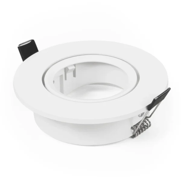 Einbaurahmen McShine "DL-475" rund, Ø90mm, schwenkbar, weiß