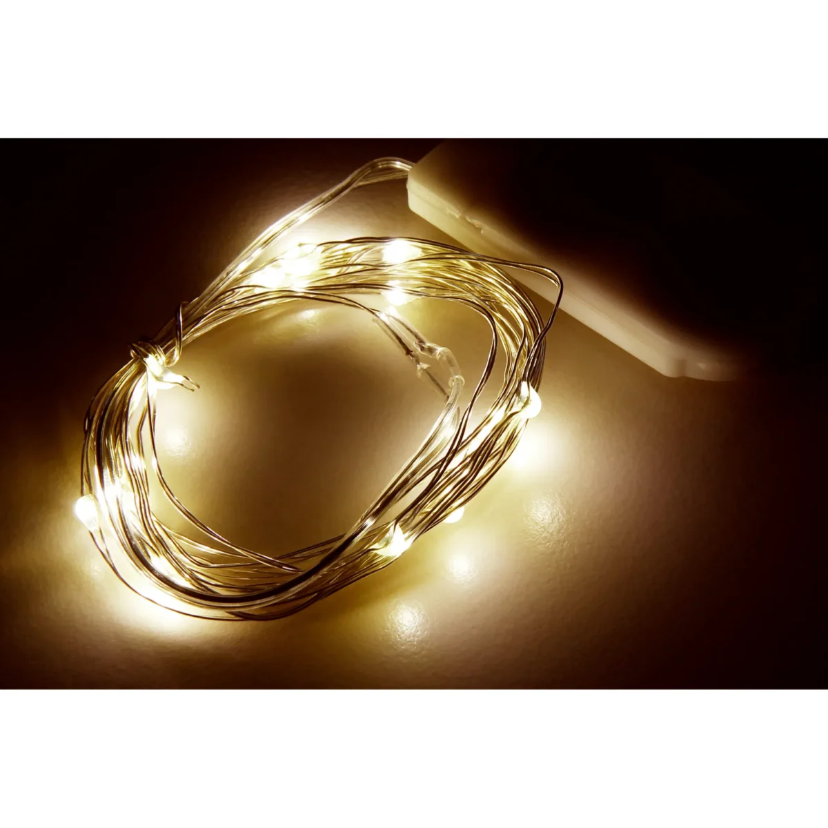 LED Draht-Lichterkette McShine "Micro" 20 LEDs, warmweiß, Batteriebetrieb – Bild 3