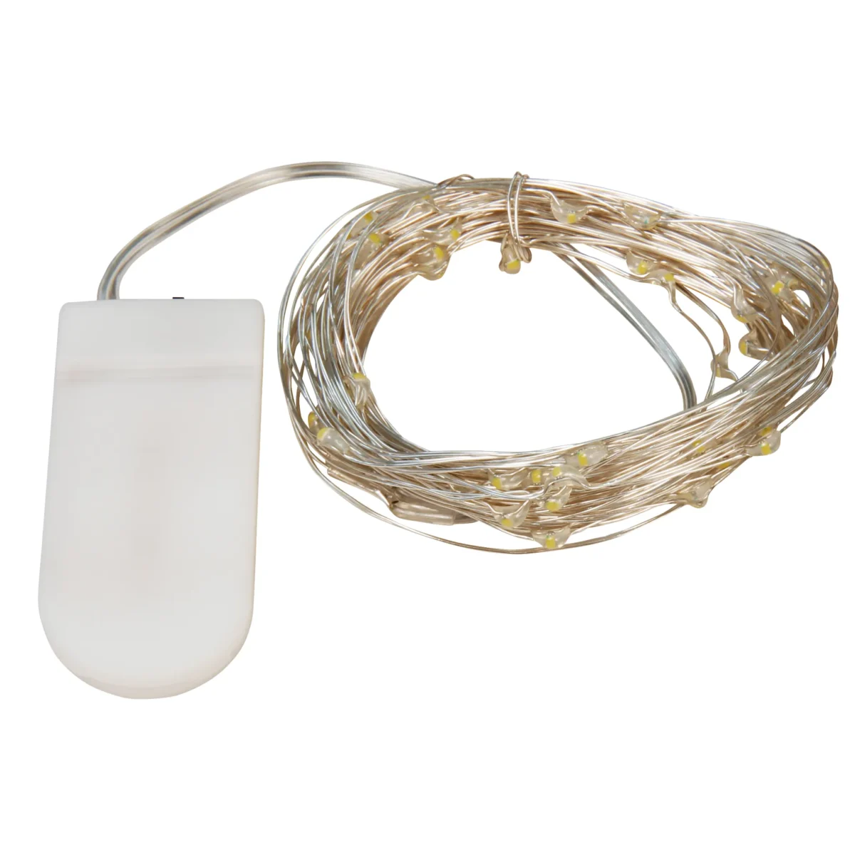 LED Draht-Lichterkette McShine "Micro" 50 LEDs, warmweiß, Batteriebetrieb – Bild 2