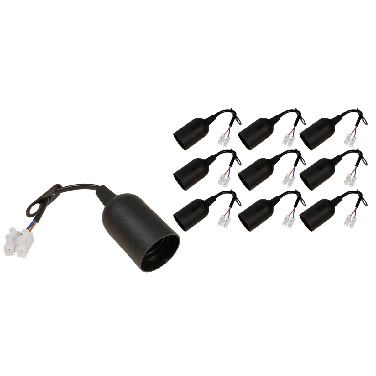 Renovierfassung McShine E27, mit 11cm Kabel und Aufhänger, 10er-Pack – Bild 1