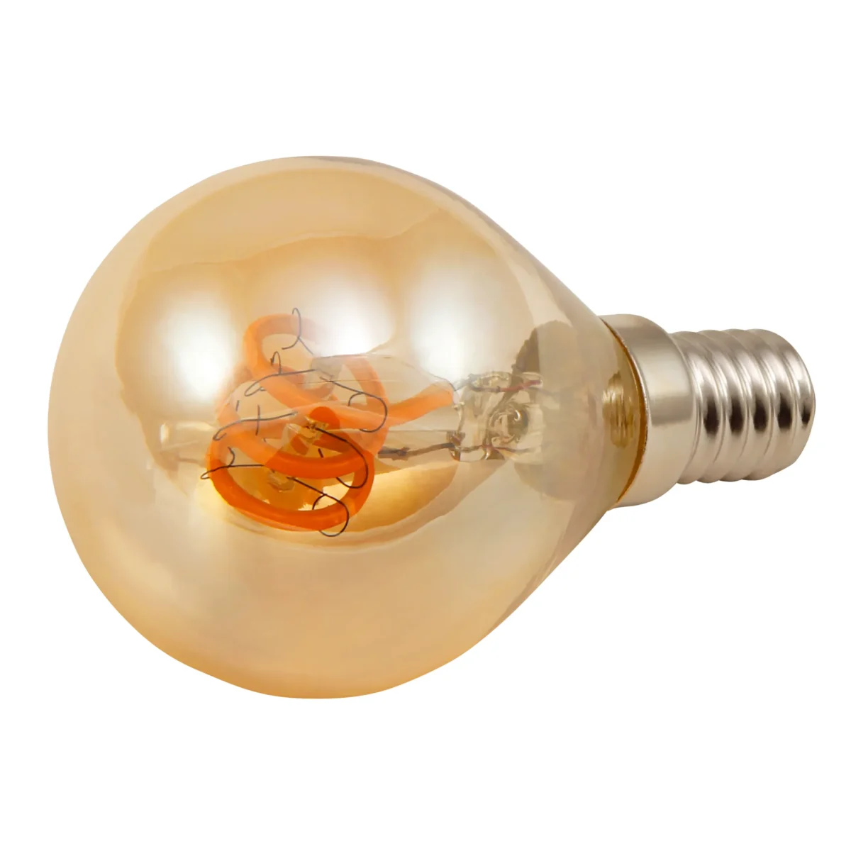 LED Filament Tropfenlampe McShine "Retro" E14, 2W, 150lm, warmweiß,goldenes Glas – Bild 2