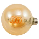LED Filament Globelampe McShine "Retro" E27, 4W, 280lm, warmweiß, goldenes Glas – Bild 2