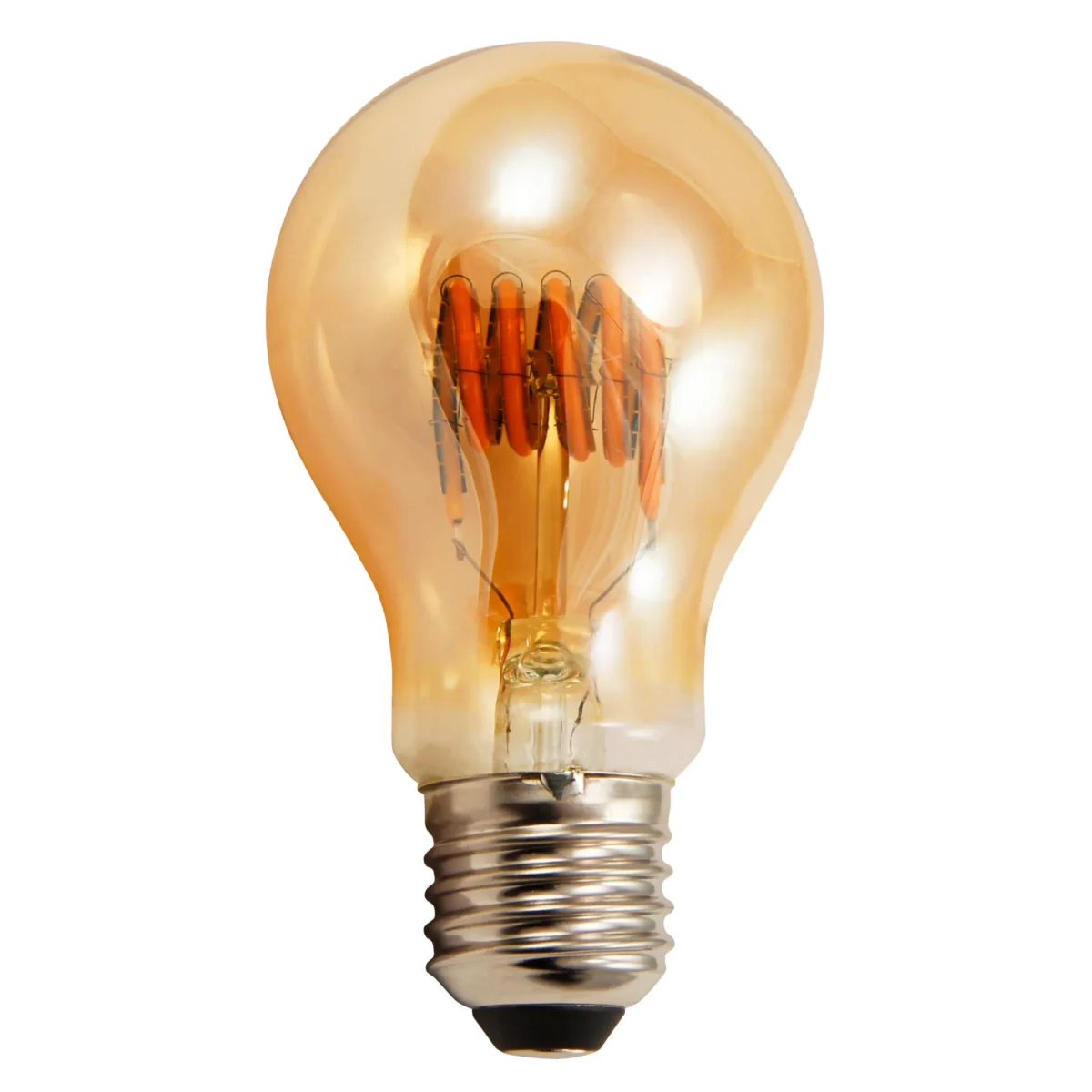 LED Filament Glühlampe McShine "Retro" E27, 6W, 490lm, goldenes Glas, dimmbar – Bild 1