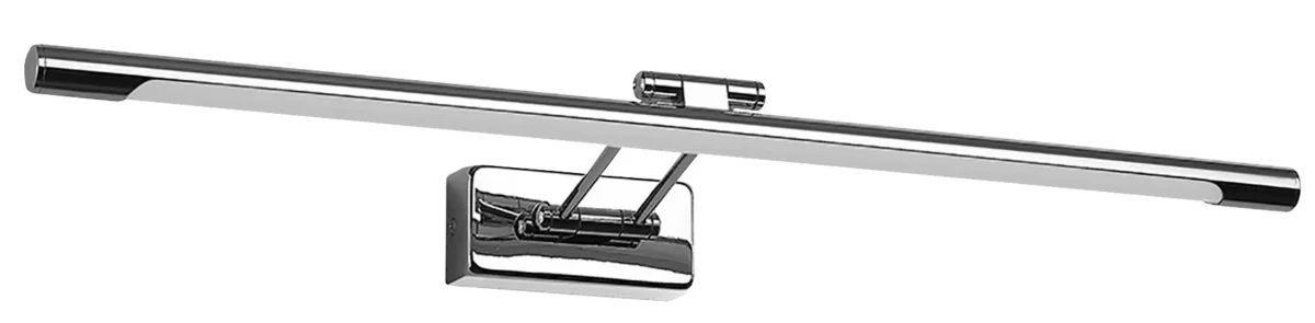 LED Wandleuchte, Matall verchromt, 12W, 900 lm, IP20, neutralweiß – Bild 1