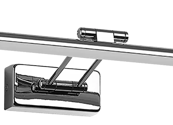 LED Wandleuchte, Matall verchromt, 12W, 900 lm, IP20, neutralweiß