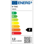 LED Wandleuchte, Matall verchromt, 12W, 900 lm, IP20, neutralweiß – Bild 2