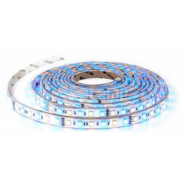 LED-Stripe 60LED/m, 1000lm/m, 9W/m, 12V, RGB + warmweiß 3000k, 5m
