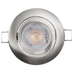LED-Einbauleuchte McShine "Eco-50" 5W, 400lm, 3000K, Edelstahl gebürstet – Bild 2