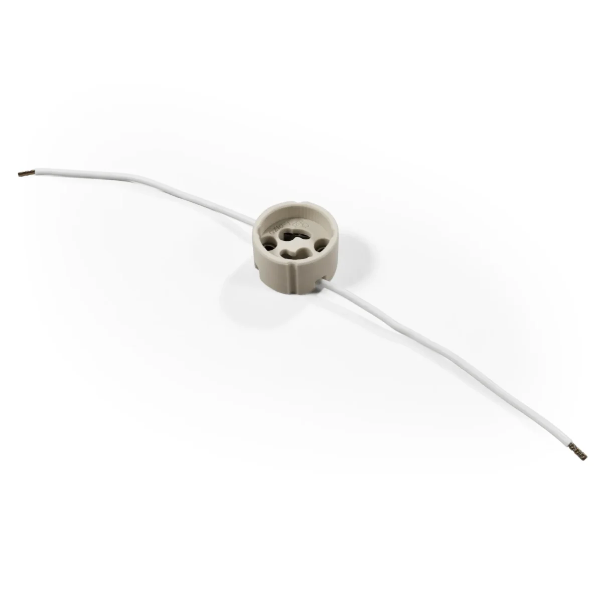 Lampenfassung McShine, GU10, 10cm Kabel, max. 250V/100W, seitlicher Kabelausgang – Bild 1