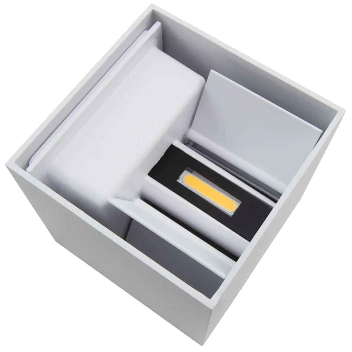 LED-Wandleuchte McShine "LW-107" IP54, 2x150lm, 2x3W, 3000K, warmweiß, weiß – Bild 3