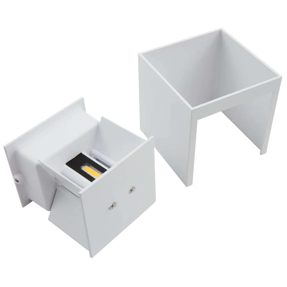 LED-Wandleuchte McShine "LW-107" IP54, 2x150lm, 2x3W, 3000K, warmweiß, weiß – Bild 4